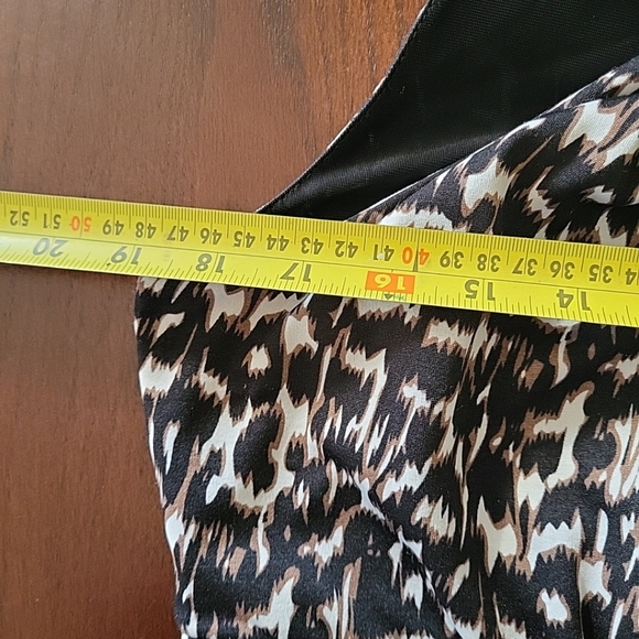 Denver Hayes Women's Dress Size XL Molded Bra Side Zipper Animal Print - Picture 10 of 12